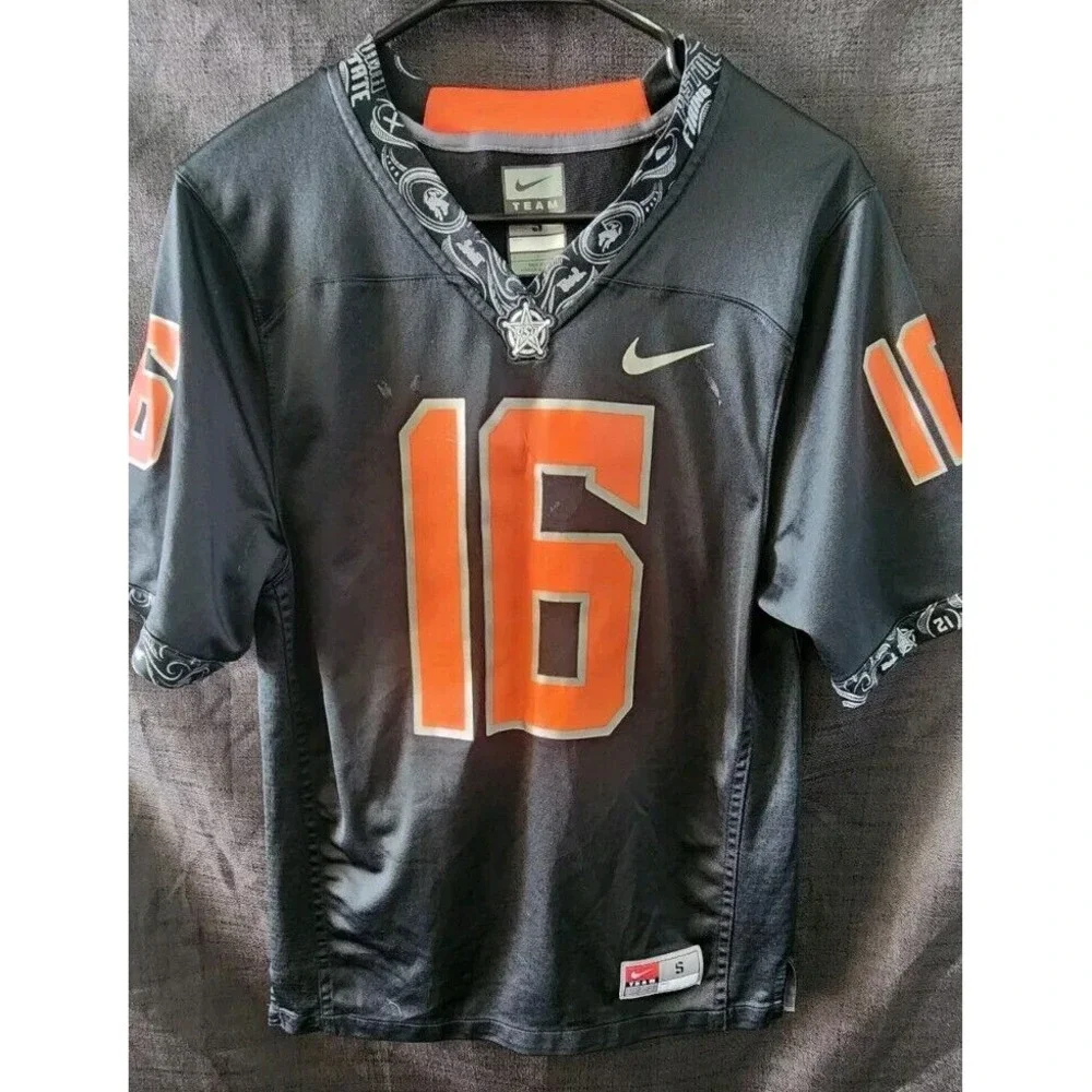 Nike Team Oklahoma State Cowboys #16 Football Jersey Mens Size Sm